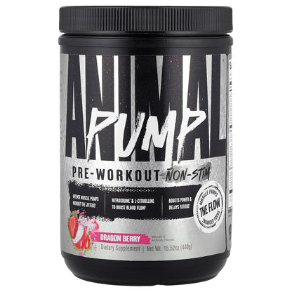Animal, Pump™ Pre-Workout, Non-Stim, Dragon Berry, 15.52 oz (440 g)