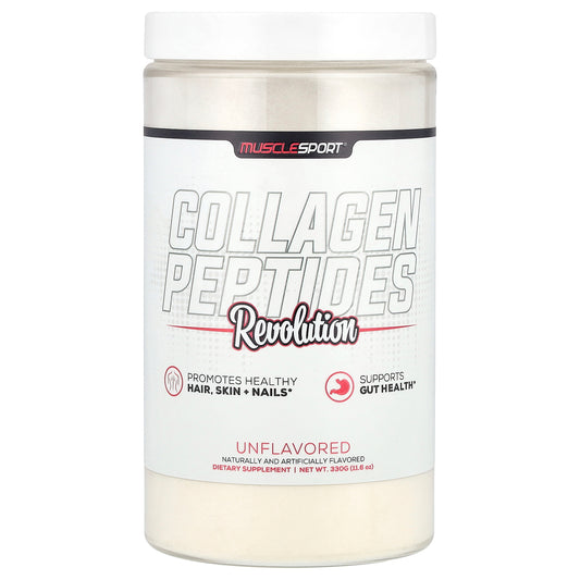 MuscleSport, Collagen Peptides, Revolution, Unflavored , 11.6 oz (330 g)