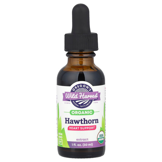 Oregon's Wild Harvest, Organic Hawthorn Extract, 1 fl oz (30 ml)