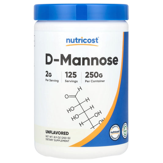 Nutricost, D-Mannose, Unflavored, 8.9 oz (250 g)