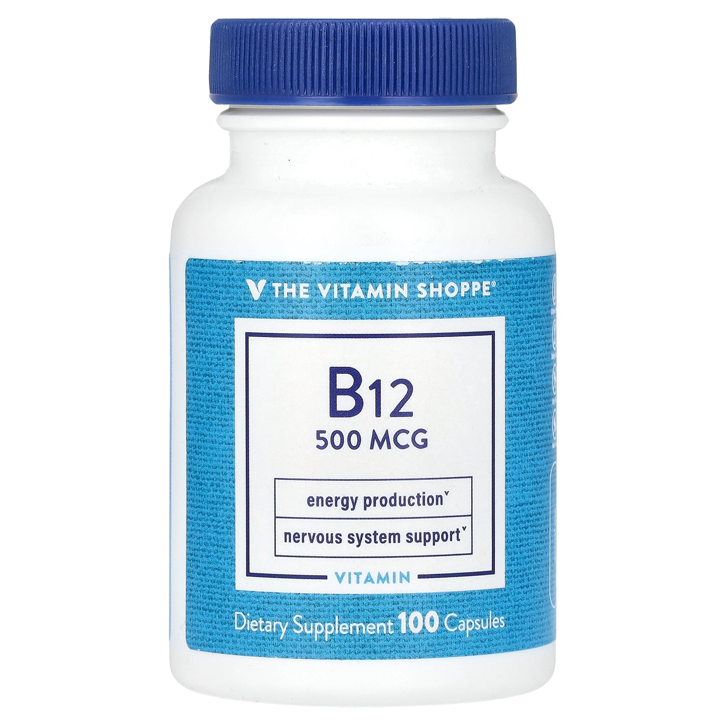The Vitamin Shoppe, B12, 500 mcg, 100 Capsules