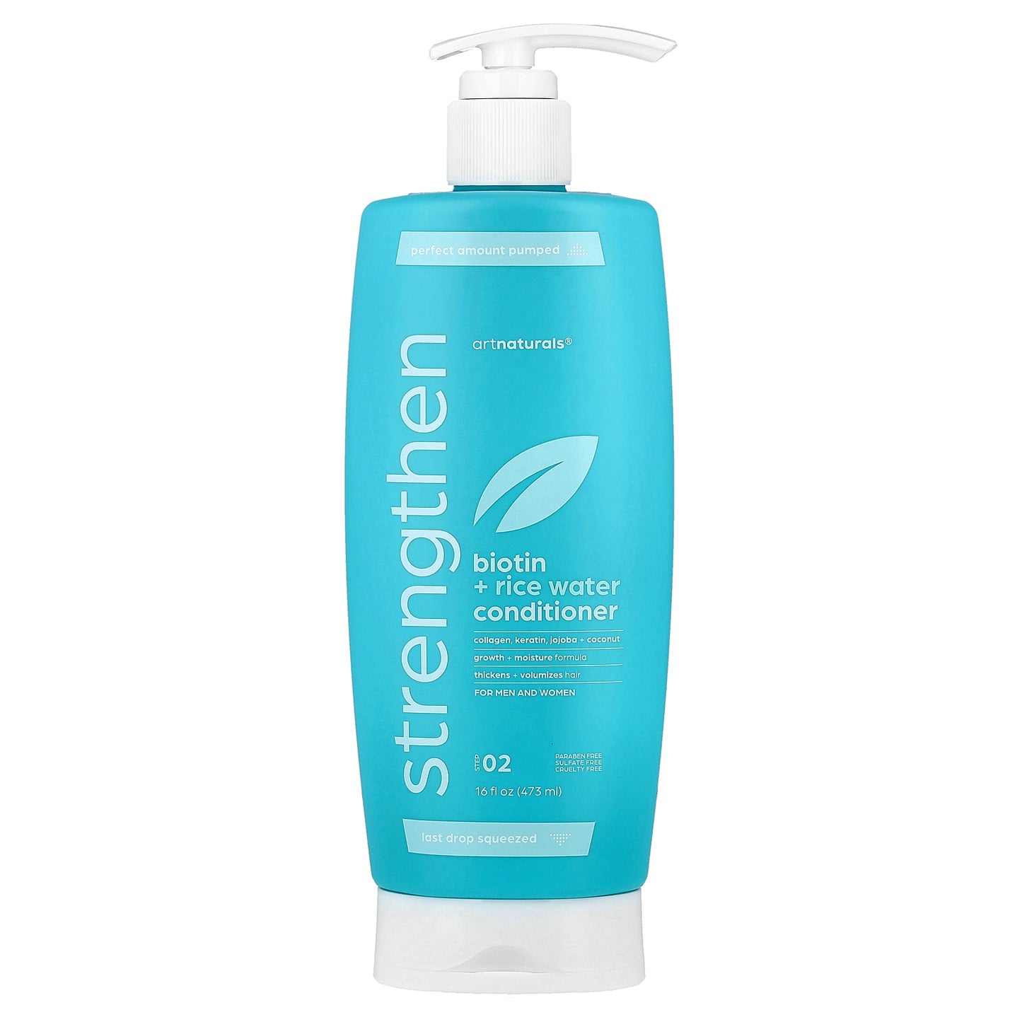 artnaturals, Biotin + Rice Water Strengthen Conditioner, For Men and Women, Step 02, 16 fl oz (473 ml)