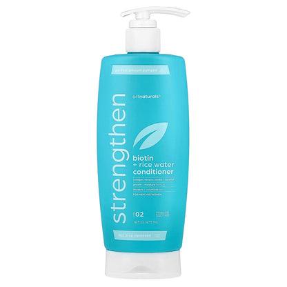 artnaturals, Biotin + Rice Water Strengthen Conditioner, For Men and Women, Step 02, 16 fl oz (473 ml)
