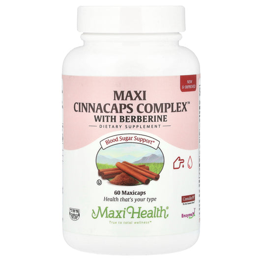 Maxi Health, Maxi Cinnacaps Complex™ with Berberine, 60 MaxiCaps