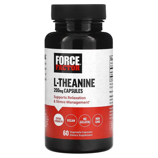 Force Factor, L-Theanine, 200 mg, 60 Vegetarian Capsules