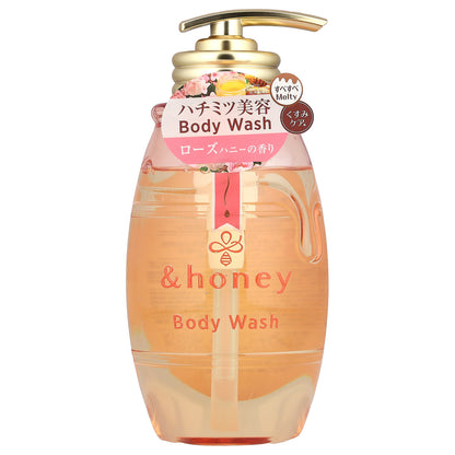 &honey, Melty Moist Gel Body Wash, Pure Rose Honey, 16.9 fl oz (500 ml)