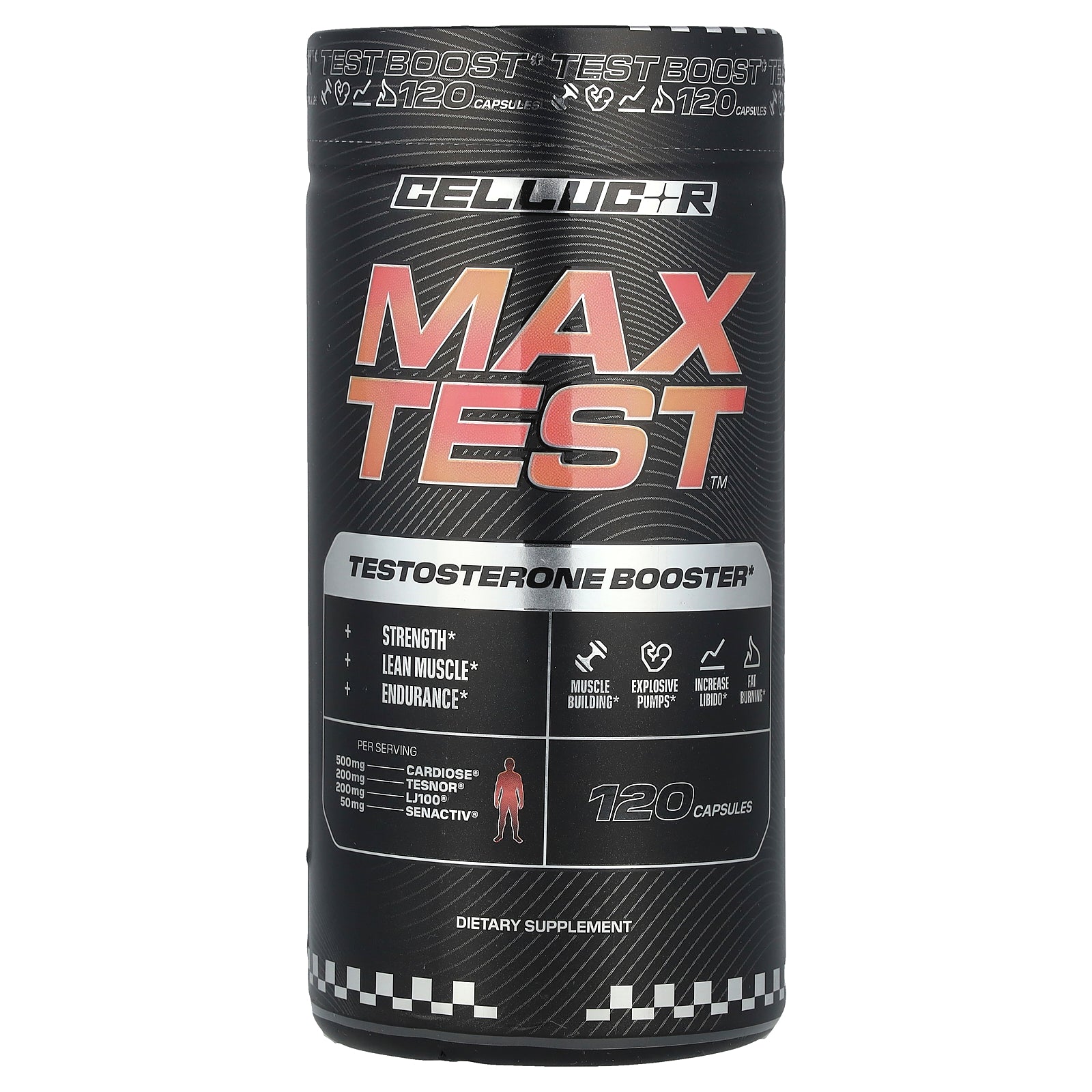 C4 / Cellucor, Max Test™, Testosterone Booster, 120 Capsules