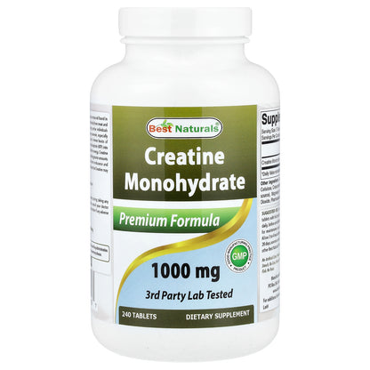 Best Naturals, Creatine Monohydrate, 1,000 mg, 240 Tablets