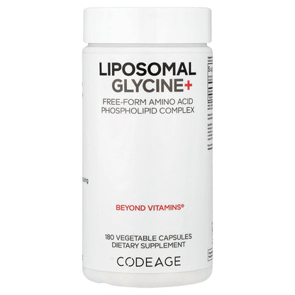 Codeage, Liposomal Glycine+, 180 Vegetable Capsules (500 mg per Capsule)