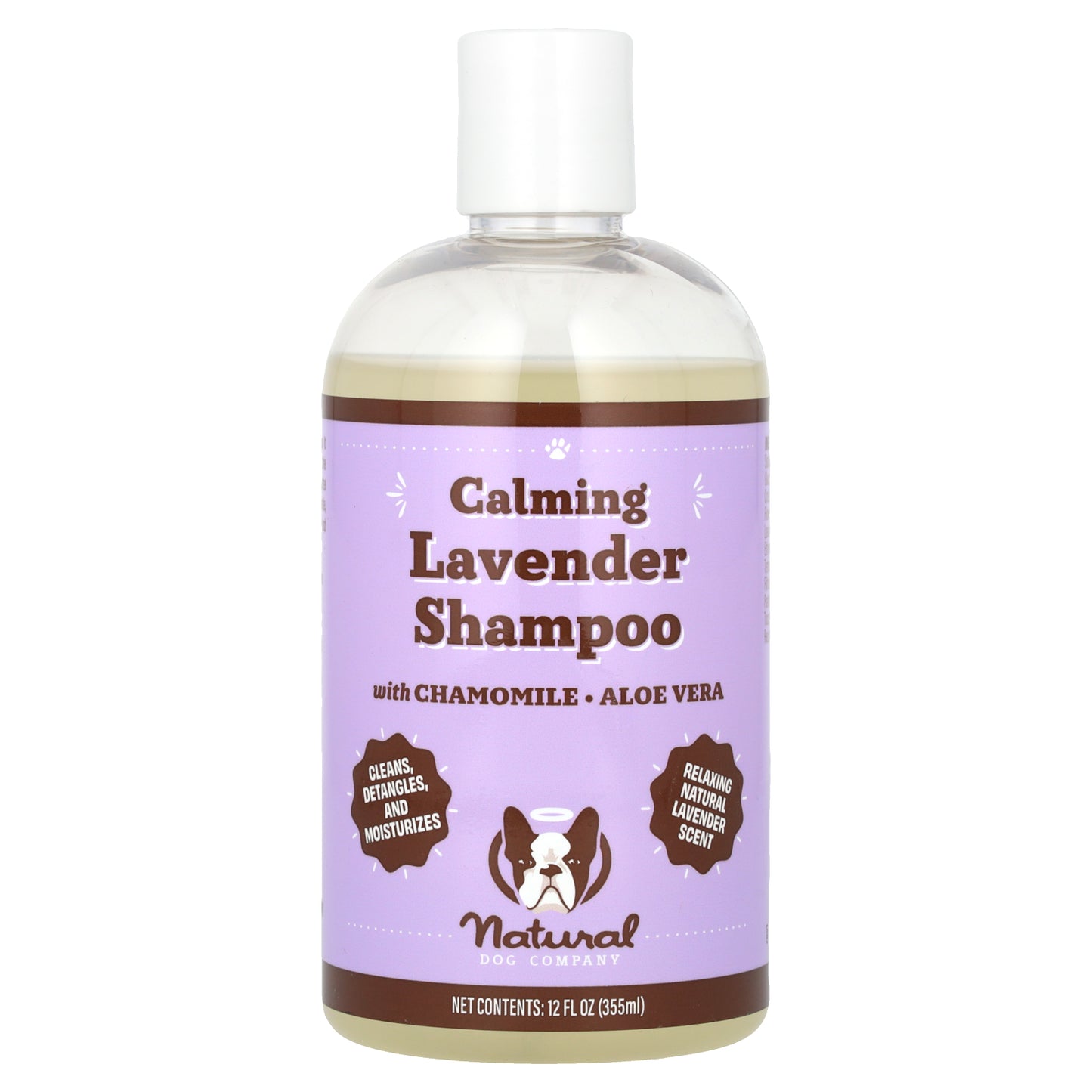 Natural Dog Company, Calming Lavender Shampoo with Chamomile, Aloe Vera, 12 fl oz (355 ml)