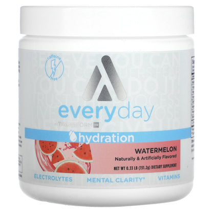 TransformHQ, Everyday, Hydration, Caffeine Free, Watermelon, 0.33 lb (151.2 g)