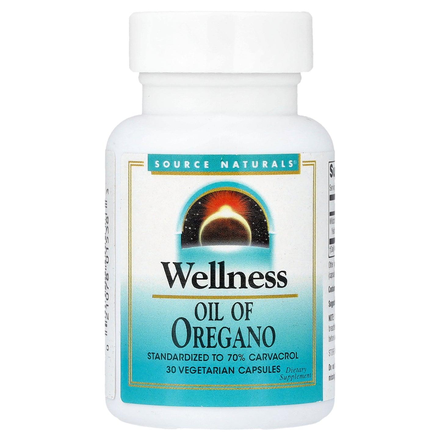 Source Naturals, Wellness, Oil Of Oregano , 30 Vegetarian Capsules (45 mg per Capsule)