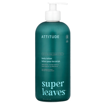 ATTITUDE, Super Leaves™, Body Lotion, Unscented, 16 fl oz (473 ml)