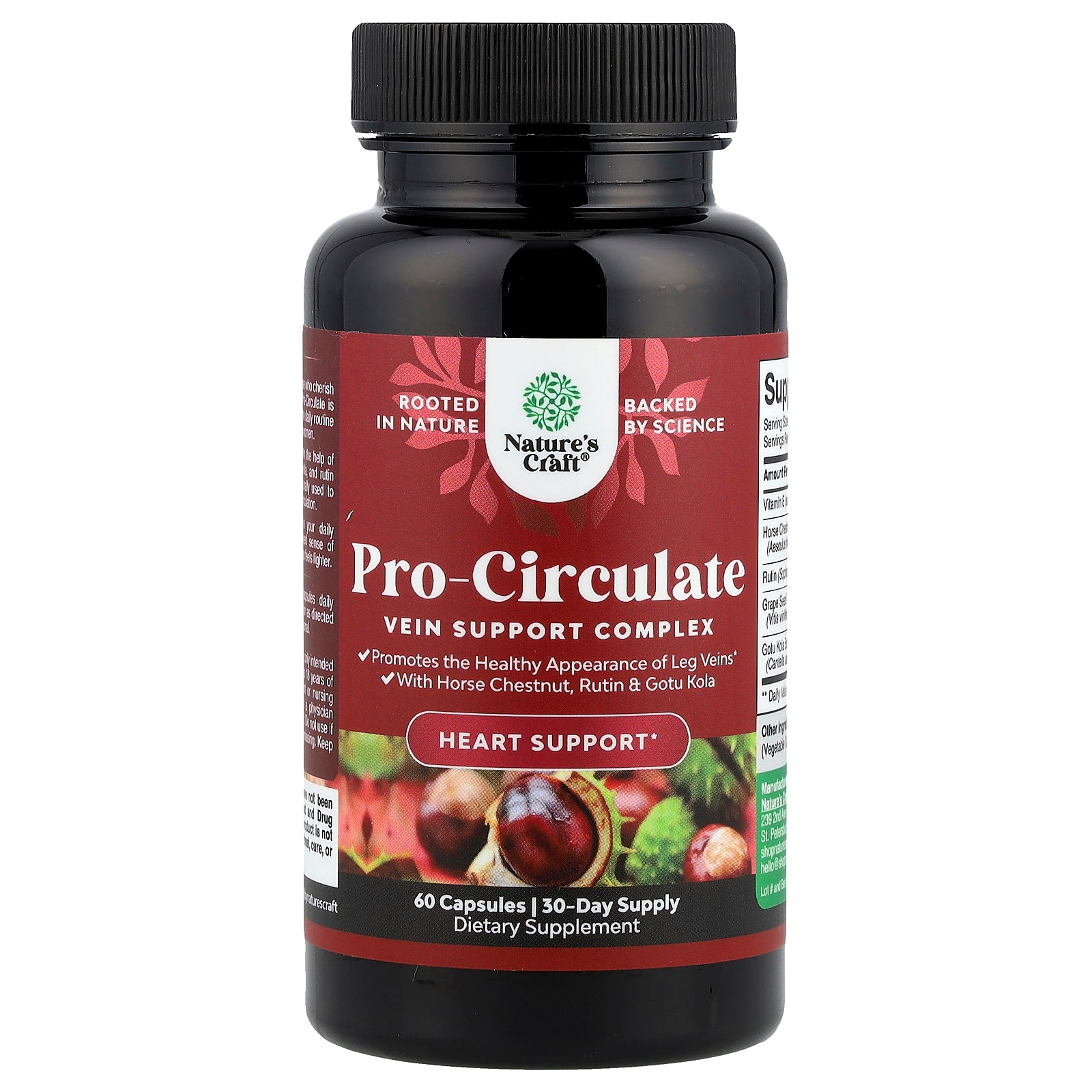 Nature's Craft, Pro-Circulate, Vein Support Complex, 60 Capsules