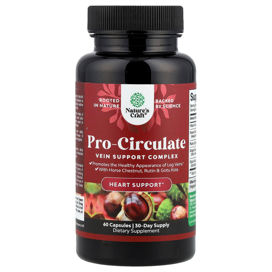 Nature's Craft, Pro-Circulate, Vein Support Complex, 60 Capsules