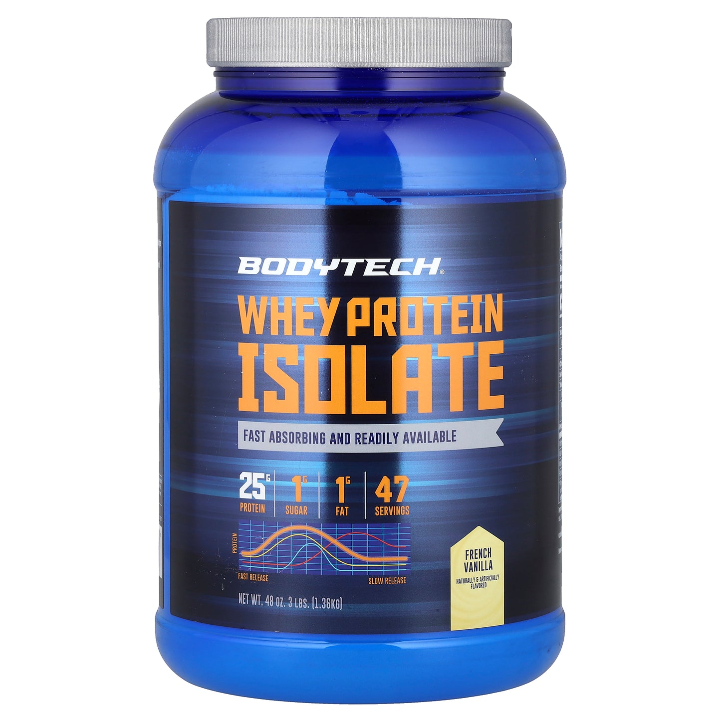 BodyTech, Whey Protein Isolate, French Vanilla, 3 lbs (1.36 kg)