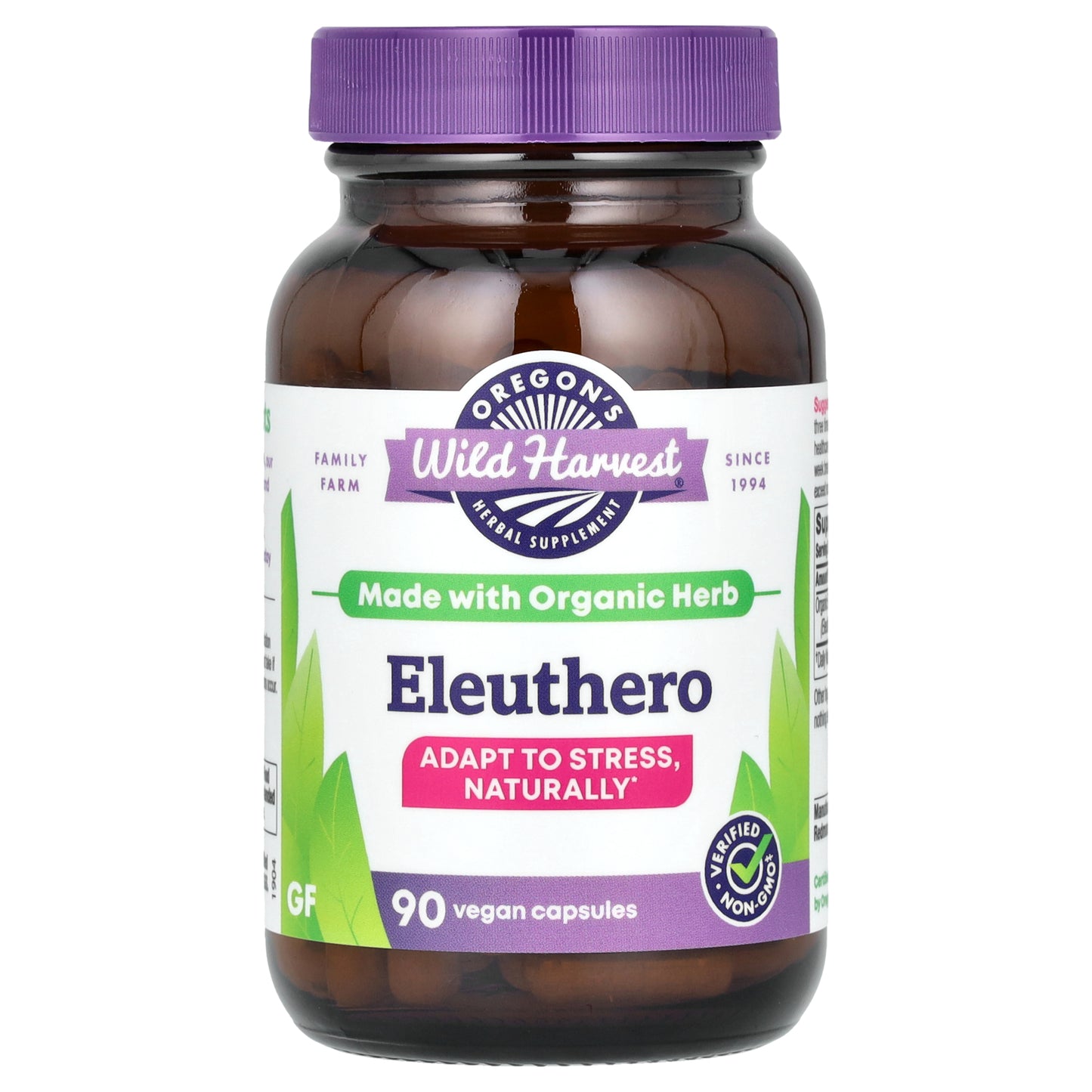 Oregon's Wild Harvest, Eleuthero, 90 Vegan Capsules