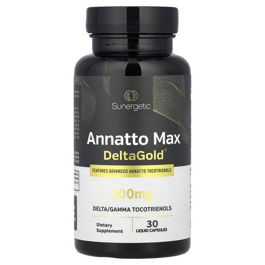 Sunergetic, Annatto Max DeltaGold®, 300 mg, 30 Liquid Capsules