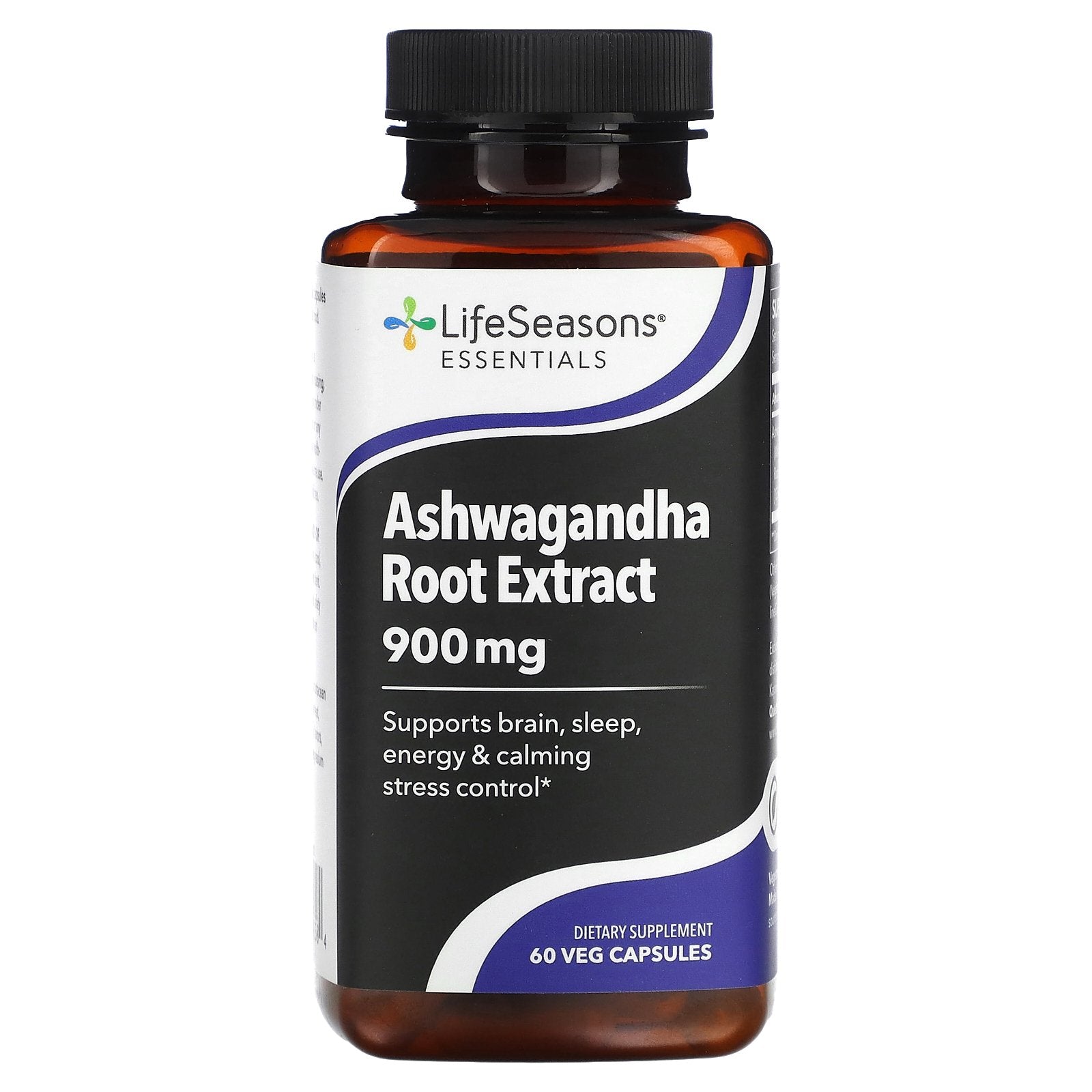 LifeSeasons, Ashwagandha Root Extract, 60 Veg Capsules (450 mg per Capsule)