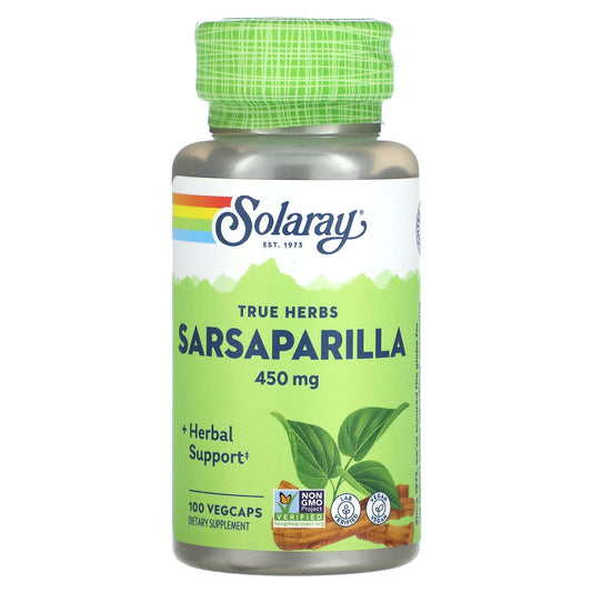 Solaray, True Herbs, Sarsaparilla, 450 mg, 100 Vegcaps