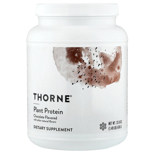Thorne, Plant Protein, Chocolate, 1.49 lb (676 g)