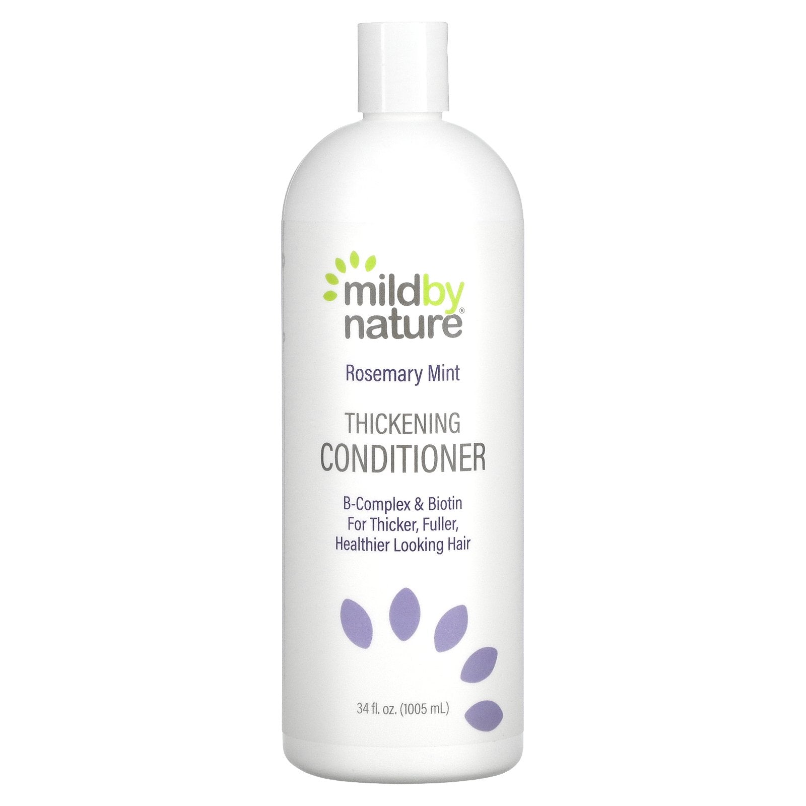 Mild By Nature, Thickening Conditioner, B-Complex & Biotin, Rosemary Mint, 34 fl oz (1,005 ml)