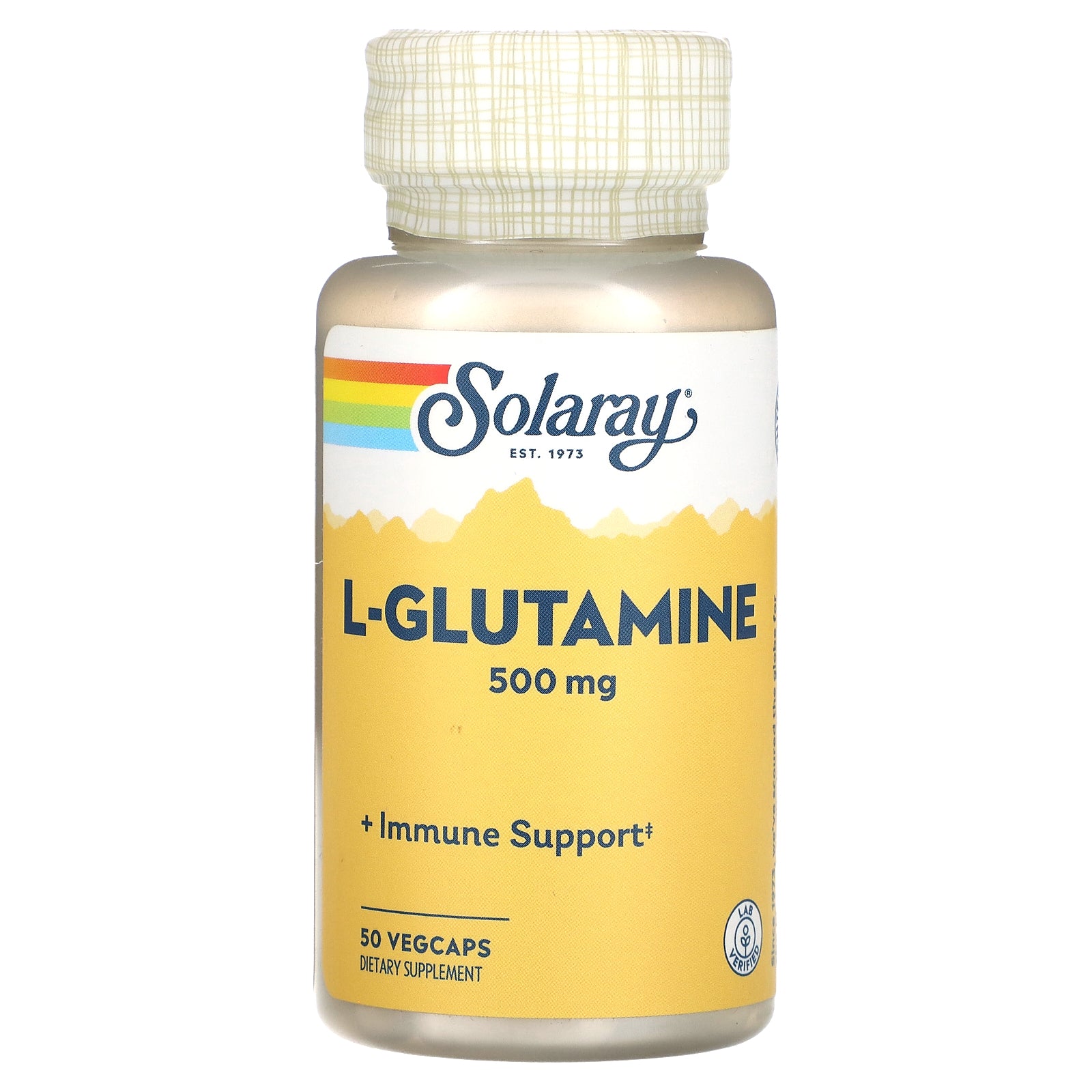 Solaray, L-Glutamine , 500 mg , 50 VegCaps