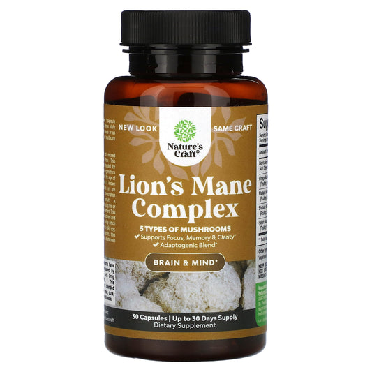 Nature's Craft, Lion's Mane Complex, 30 Capsules