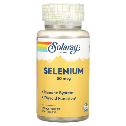 Solaray, Selenium, 50 mcg , 100 Capsules