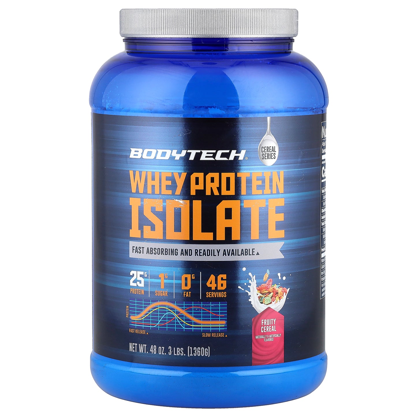 BodyTech, Whey Protein Isolate, Fruity Cereal, 3 lbs (1,360 g)