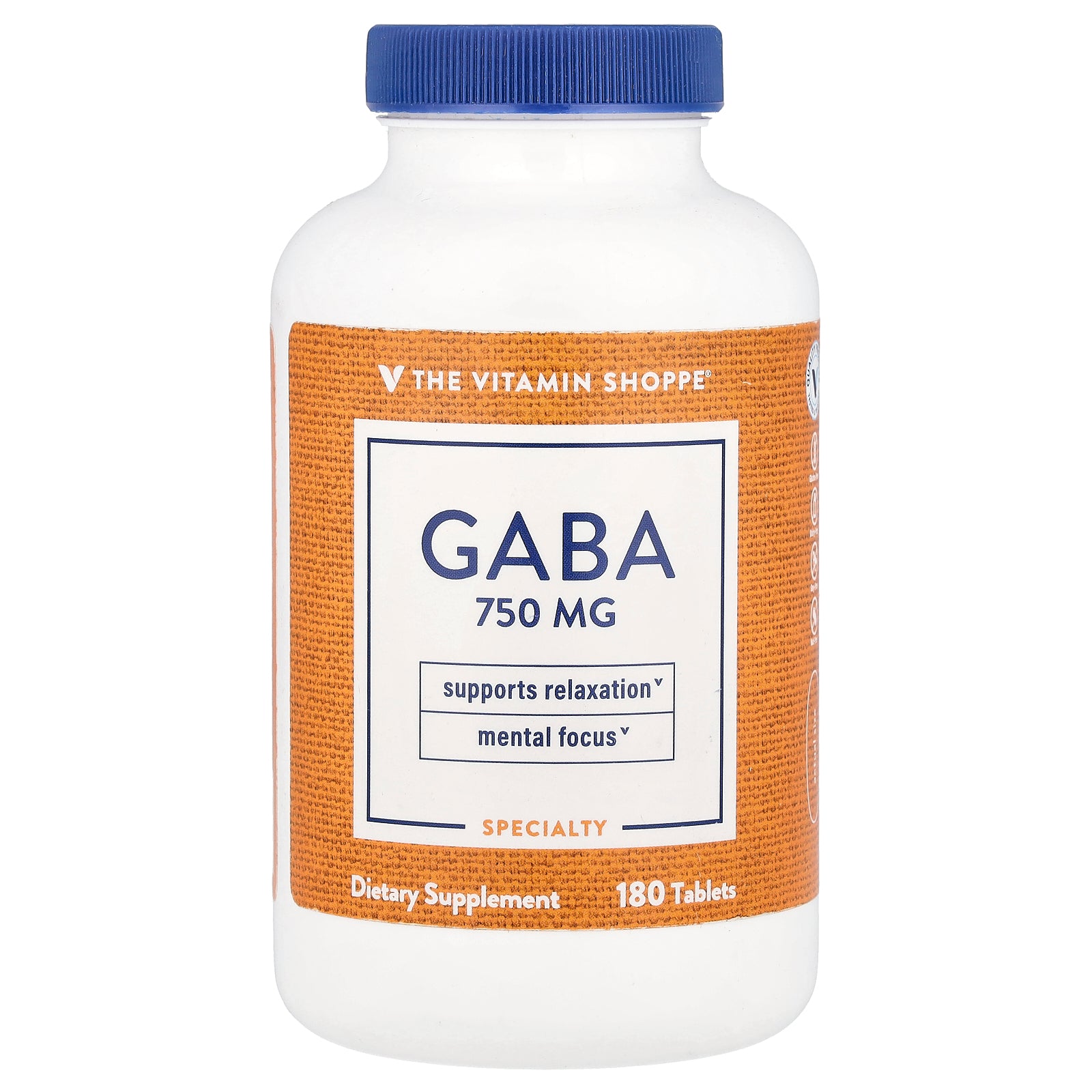 The Vitamin Shoppe, GABA, 180 Tablets