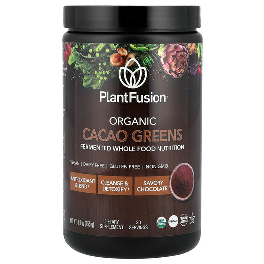 PlantFusion, Organic Cacao Greens, 8.9 oz (255 g)