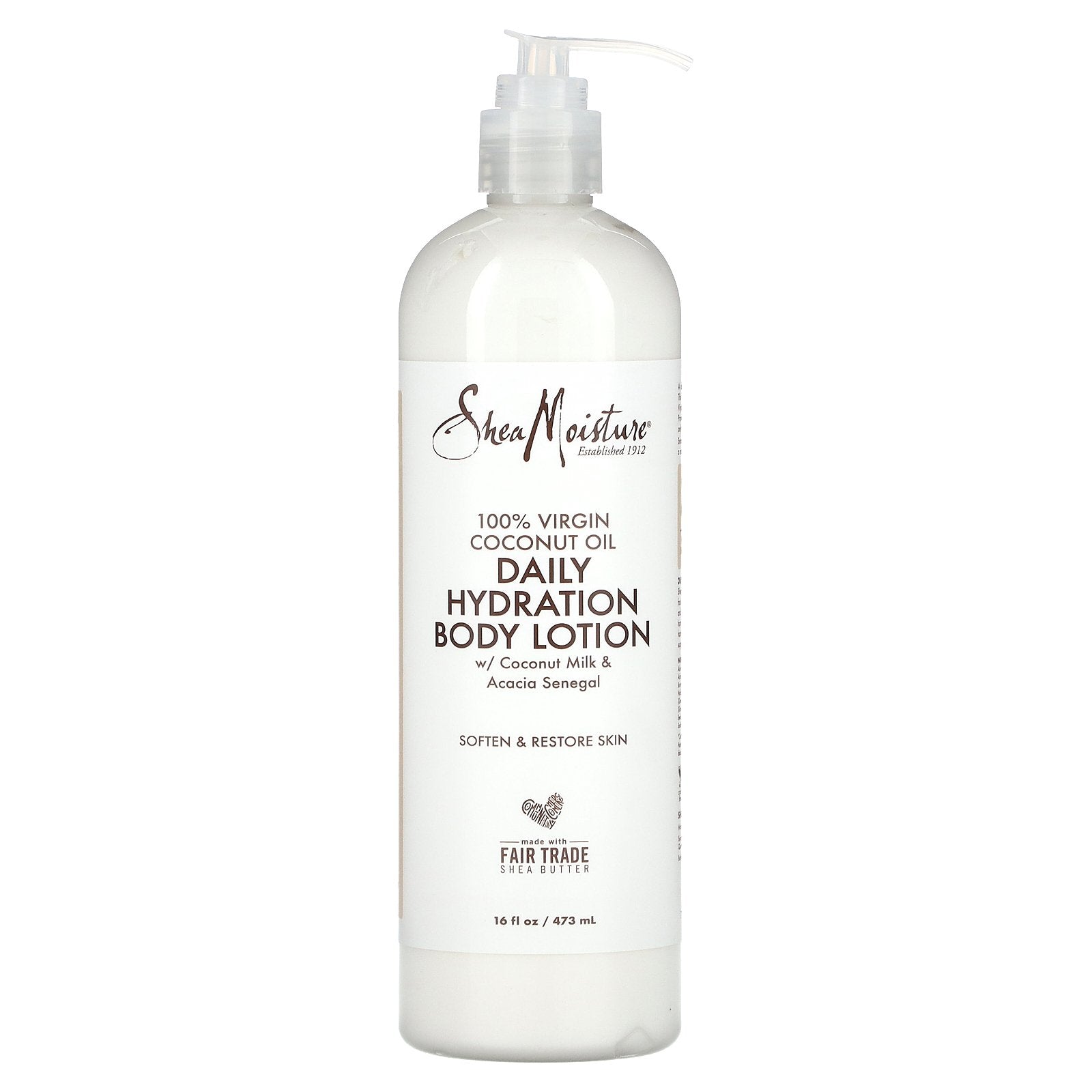 SheaMoisture, 100 % Virgin Coconut Oil, Daily Hydration Body Lotion, 16 fl oz (473 ml)