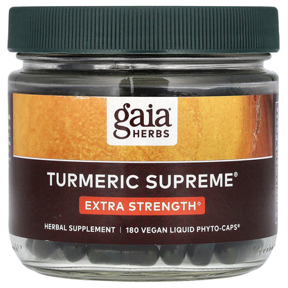 Gaia Herbs, Turmeric Supreme, 180 Vegan Liquid Phyto-Caps