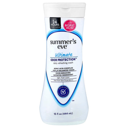 Summer's Eve, Ultimate Odor Protection™, Daily Refreshing Wash, Light Fresh, 15 fl oz (444 ml)