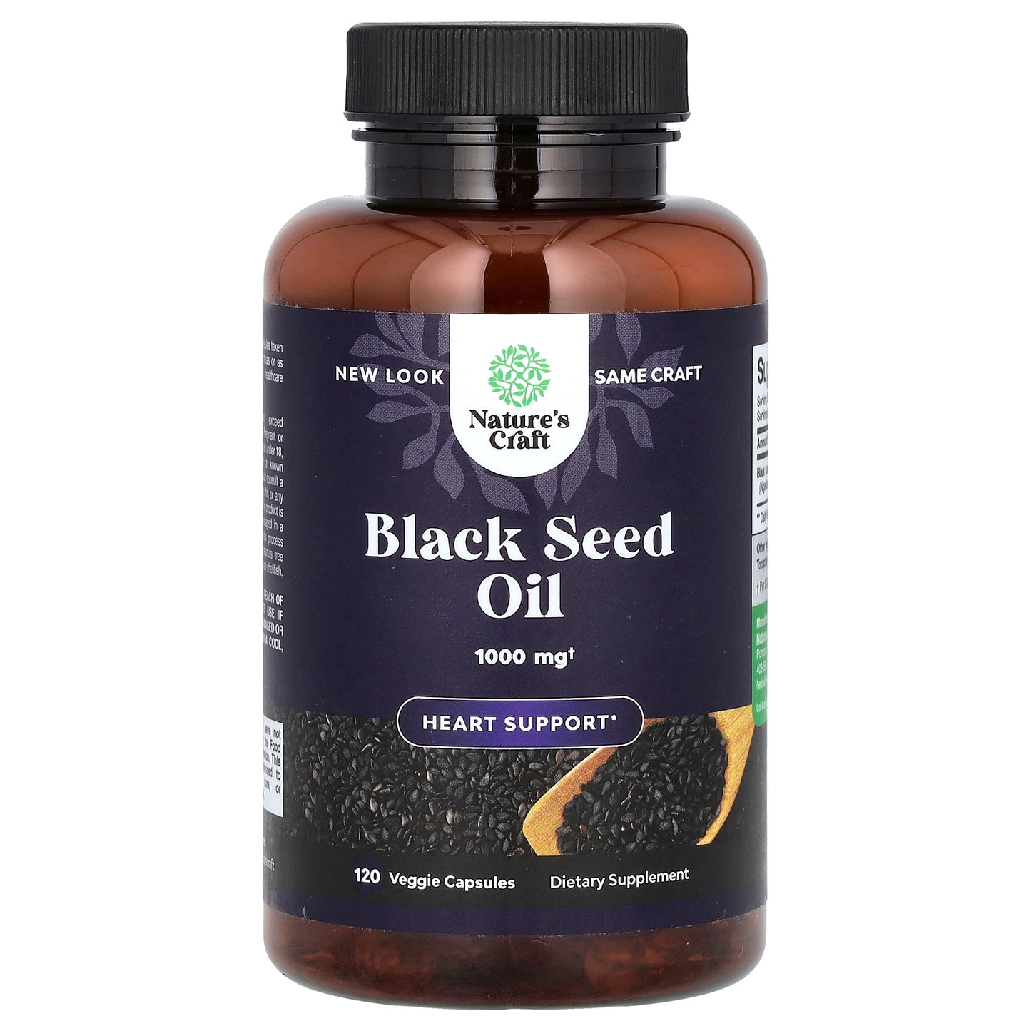 Nature's Craft, Black Seed Oil, 120 Veggie Capsules (500 mg per Capsule)