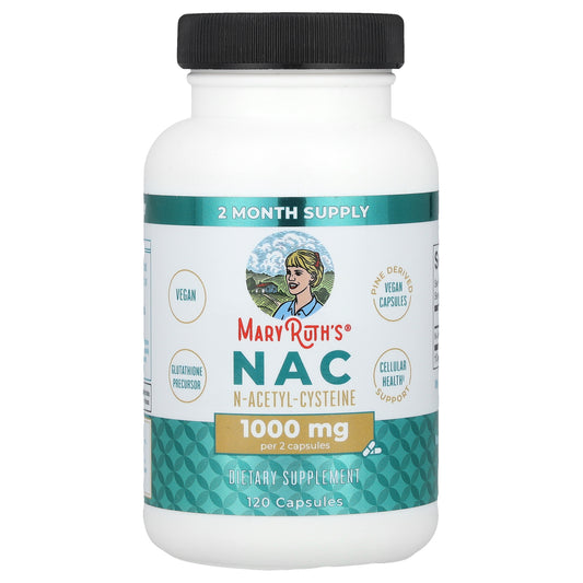 MaryRuth's, NAC, 120 Capsules (500 mg per Capsule)