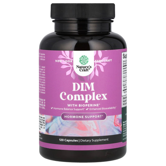 Nature's Craft, DIM Complex With BioPerine®, 120 Capsules