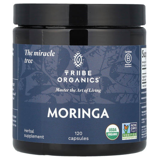 Tribe Organics, Moringa, 120 Capsules