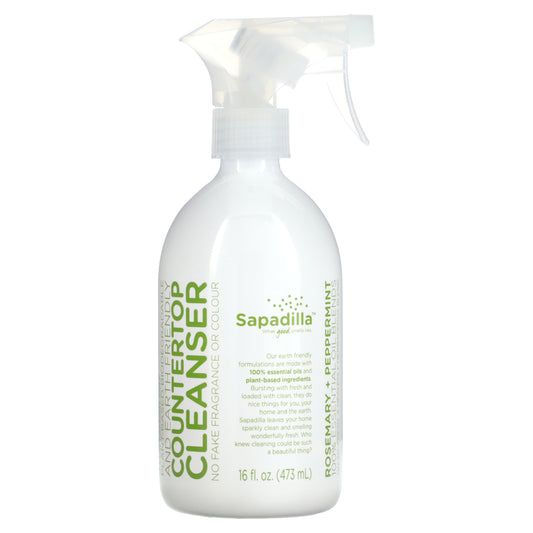 Sapadilla, Countertop Cleanser, Rosemary + Peppermint, 16 fl oz (473 ml)