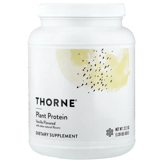 Thorne, Plant Protein, Vanilla, 1.39 lb (630 g)