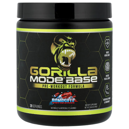 Gorilla Mind, Mode® Base, Pre-Workout Formula, Bombsicle, 0.54 lb (248 g)