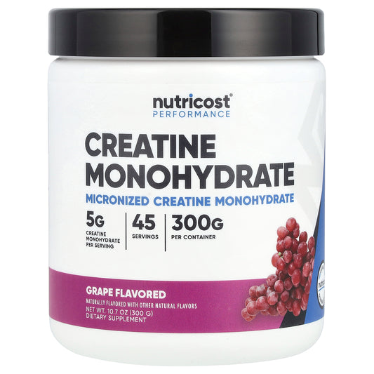 Nutricost, Performance, Creatine Monohydrate, Grape, 10.7 oz (300 g)