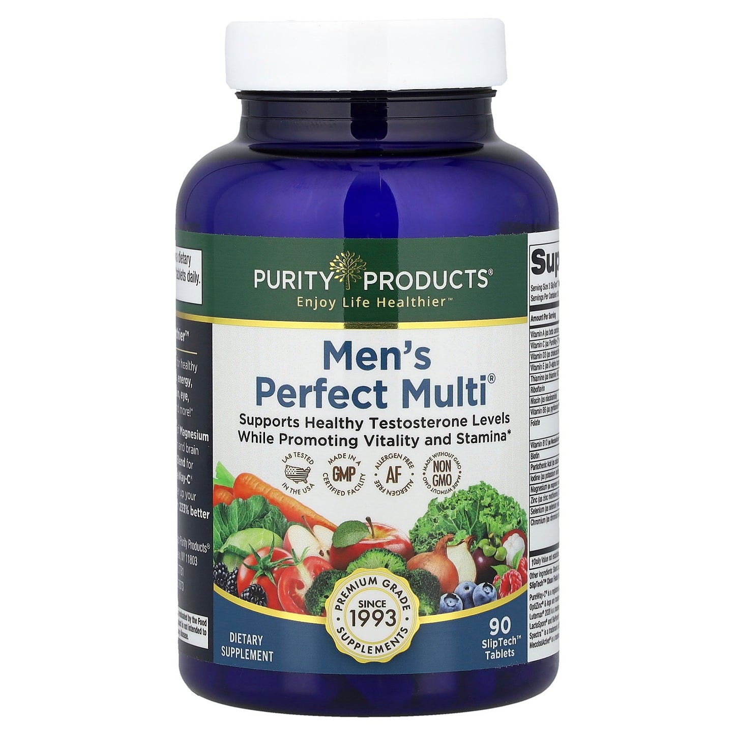 Purity Products, Men's Perfect Multi®, 90 SlipTech™ Tablets