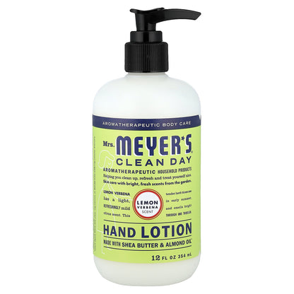 Mrs. Meyers Clean Day, Hand Lotion, Lemon Verbena, 12 fl oz (354 ml)