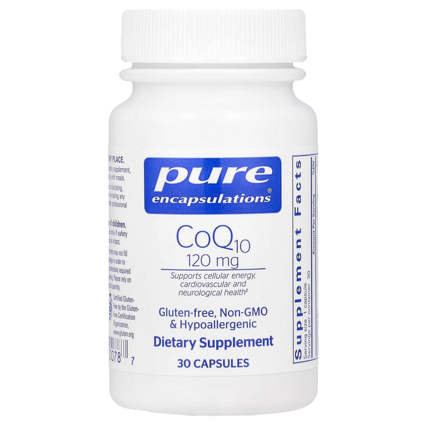 Pure Encapsulations, CoQ10, 120 mg, 30 Capsules