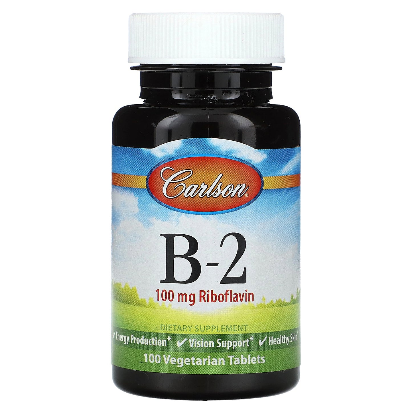 Carlson, Vitamin B-2, 100 Vegetarian Tablets