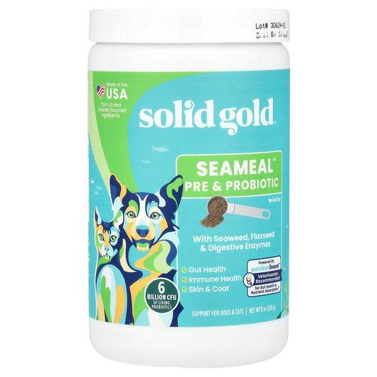 Solid Gold, SeaMeal™ Pre & Probiotic, For Dogs & Cats, 8 oz (226 g)