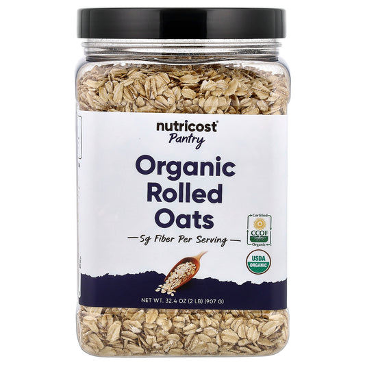 Nutricost, Pantry, Organic Rolled Oats, 32.4 oz (907 g)