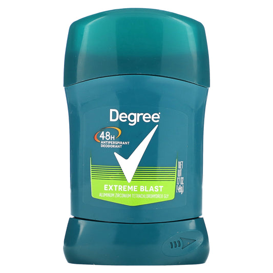 Degree, 48 Hour Antiperspirant Deodorant, Extreme Blast, 1.7 oz (48 g)